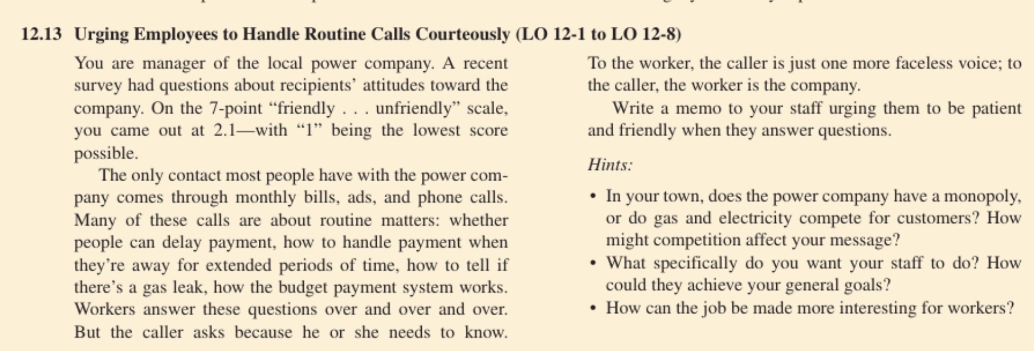  Use current date Address memo to all employees Use your name