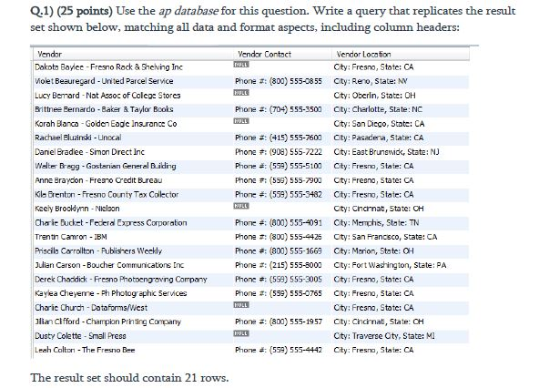 I need help with these two questions on SQL. Here is the