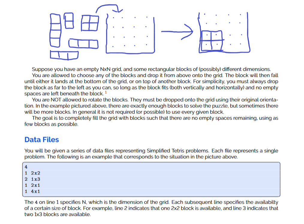 By hand, without using any program, find a solution to the