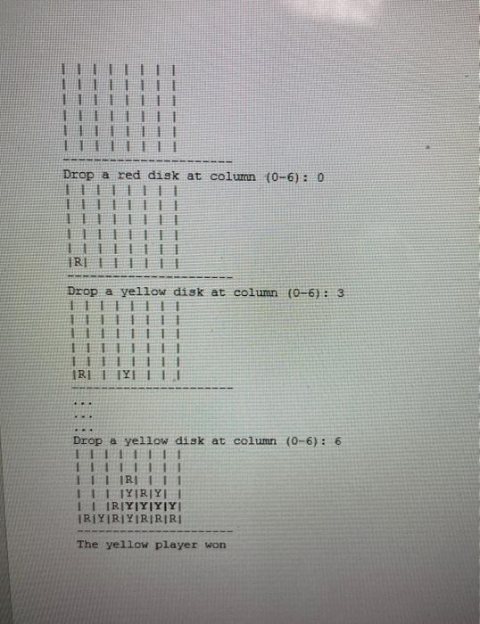 2-D arrays to functions Call by reference Problem Description Connect Four is
