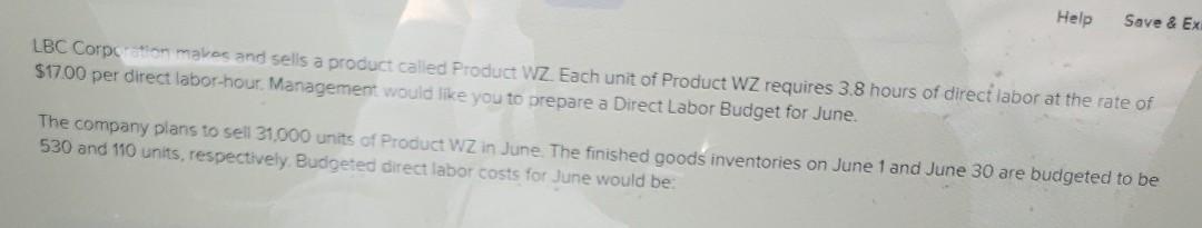 please answer question completely using multiple choice. Help Save & Ex