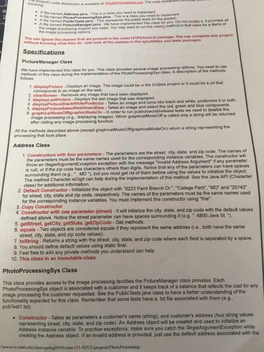 of arameters must be the same names used for the corresponding instance