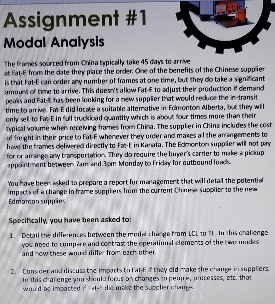  The frames sourced from China typically take 45 days to arrive