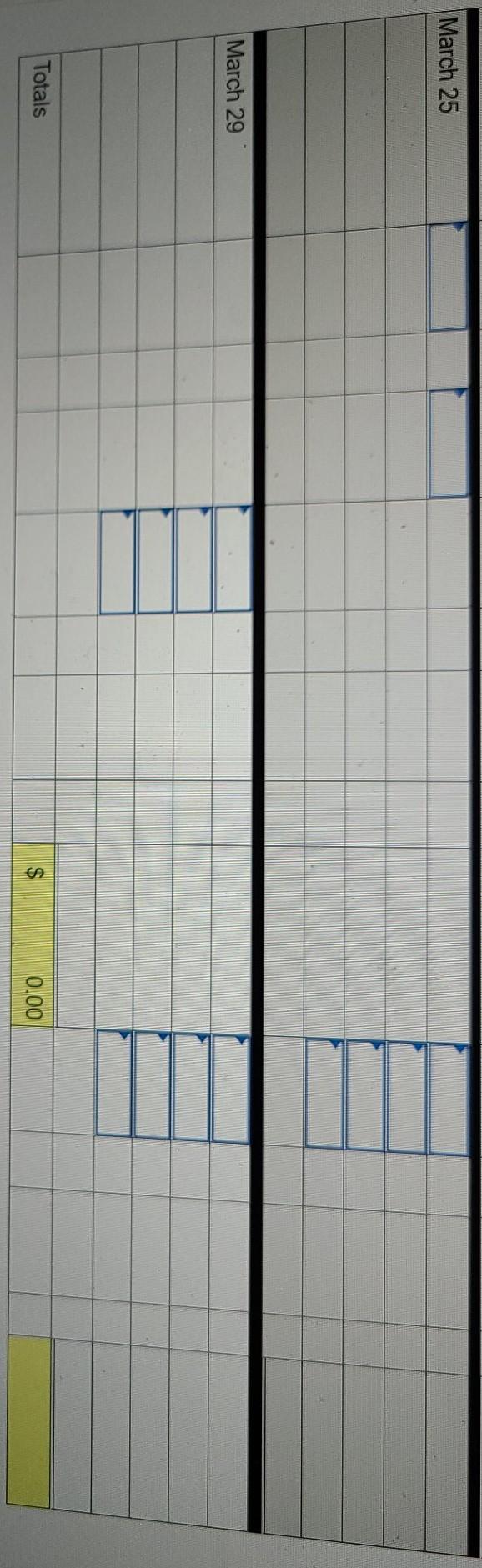 the March 29 sale consisted of 40 units from the March 18