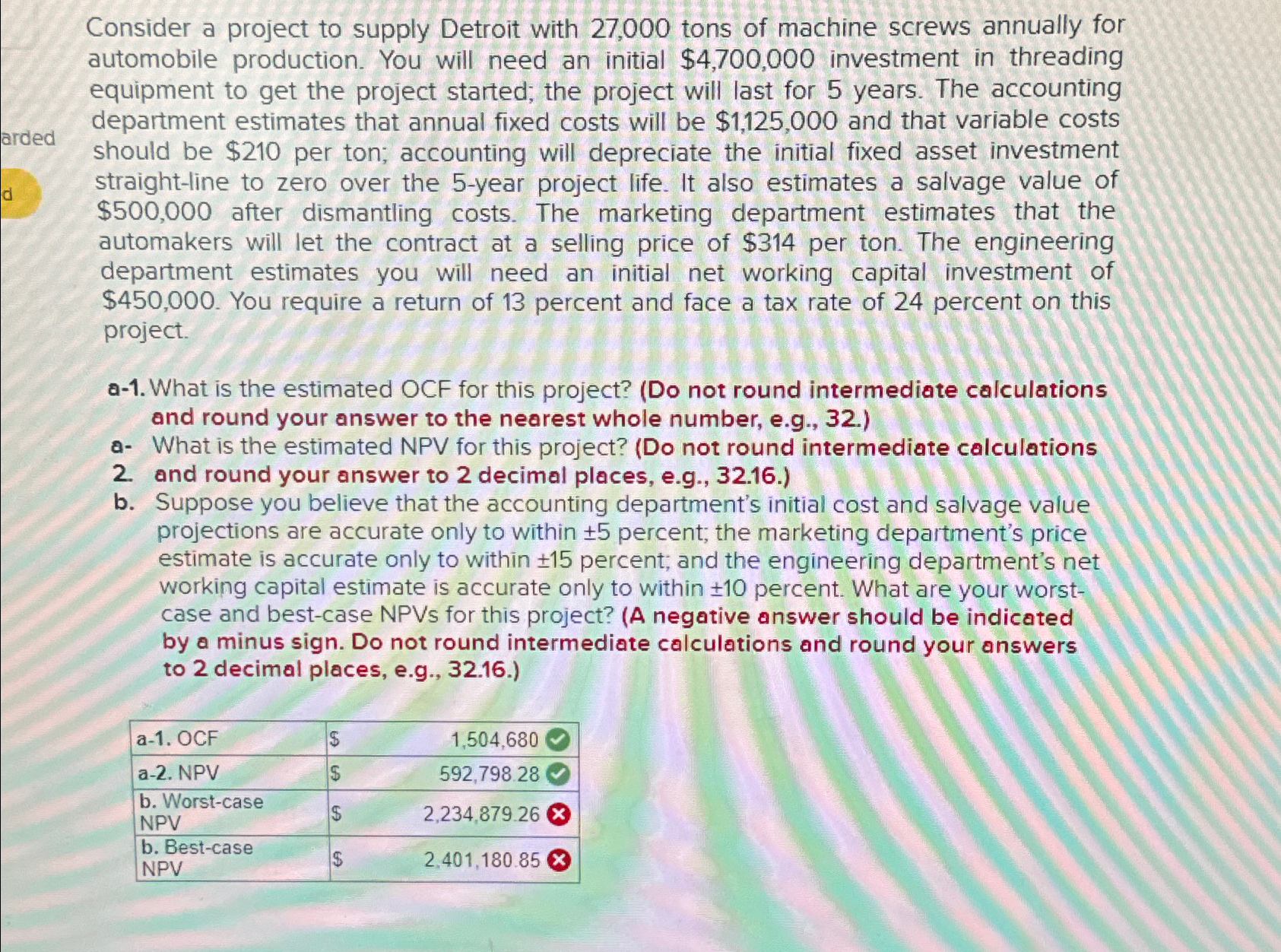  Consider a project to supply Detroit with 27,000 tons of machine