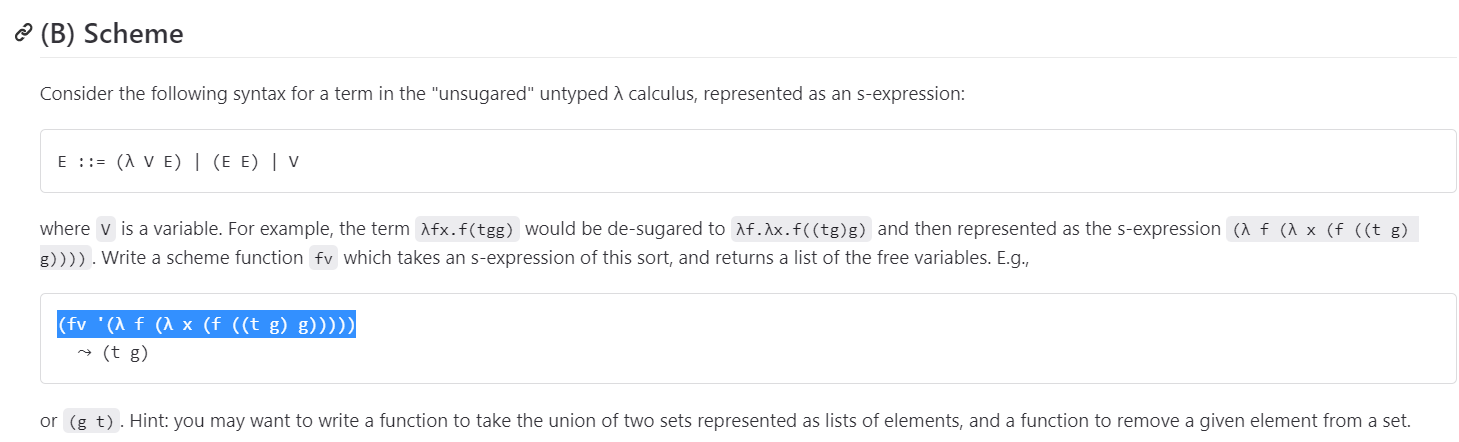 Consider the following syntax for a term in the "unsugared" untyped calculus,