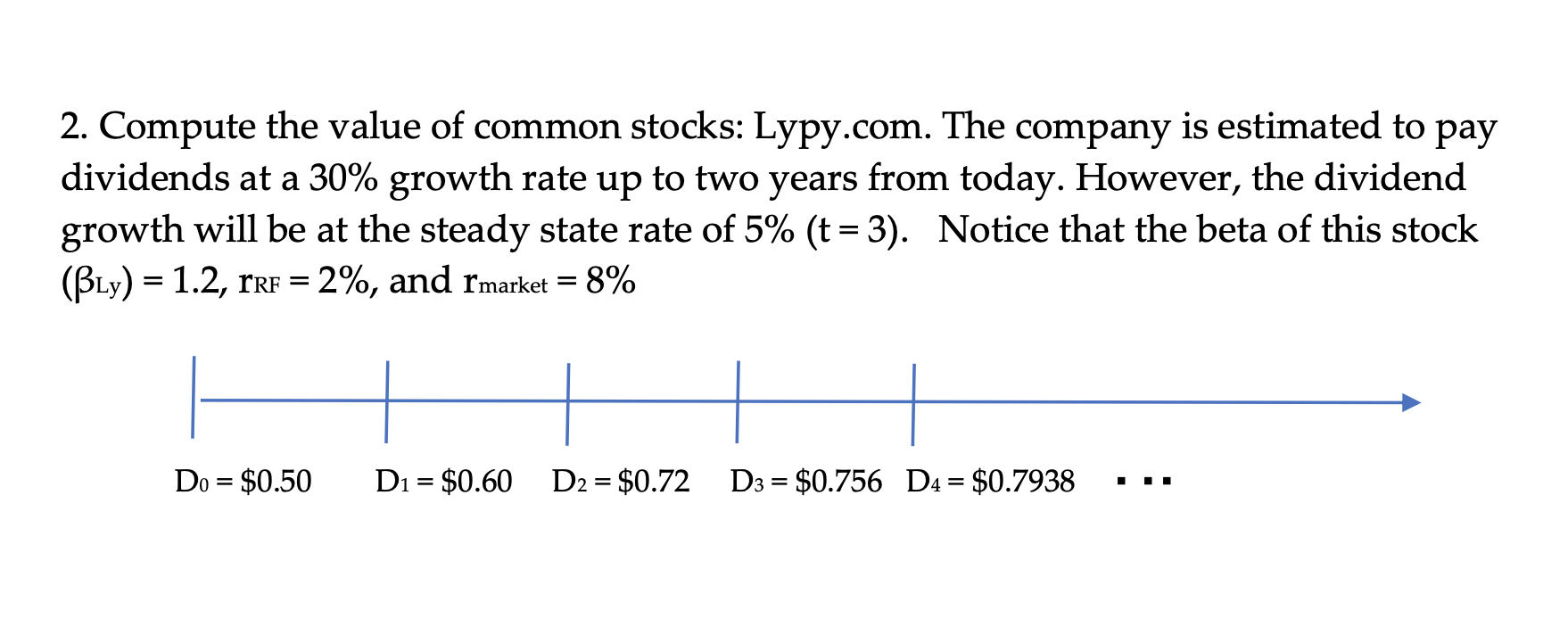 Please show work all, and do not use excel. Thank you! 2.