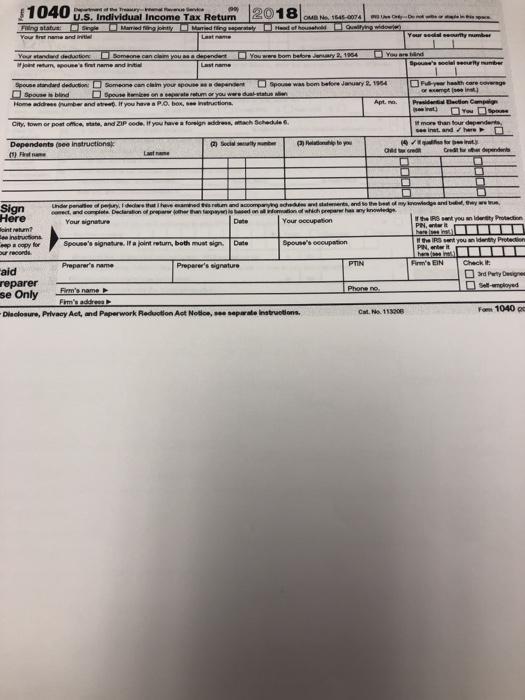 your firm. Based on the information that follows, complete Keisha's Form 1040