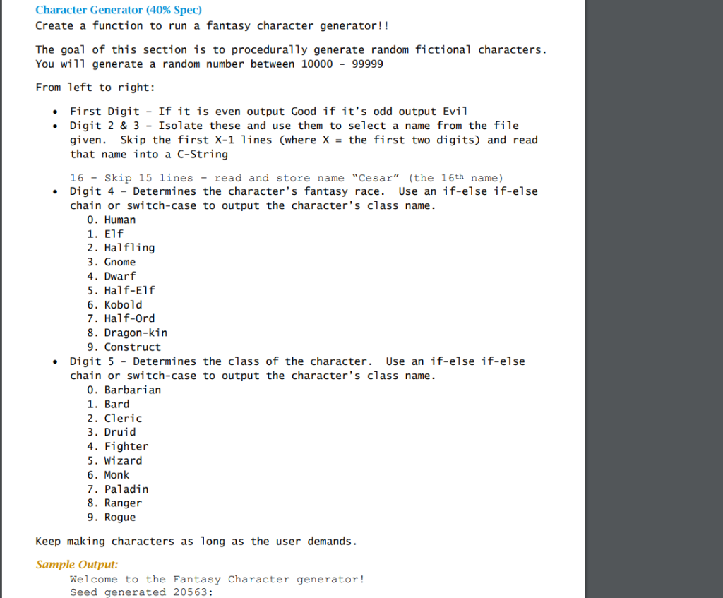 consist of a Dice Roll Showdown and a Simple Character generator. You