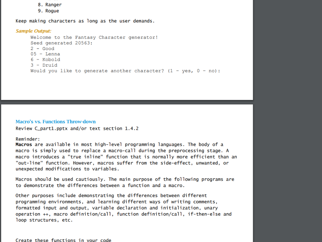 should start by giving the user an option to either do a