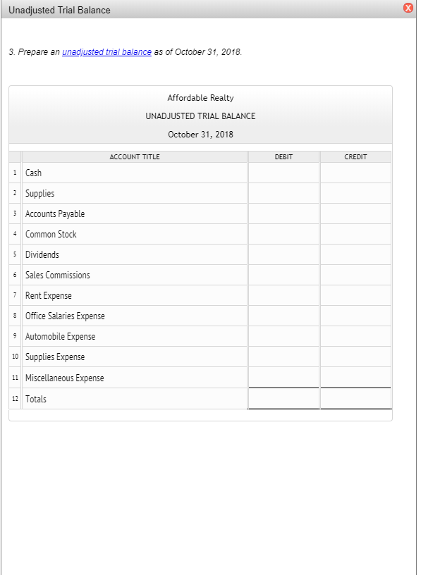 and equipment for the month, $2,350. 3 Purchased supplies on account, $2,250.