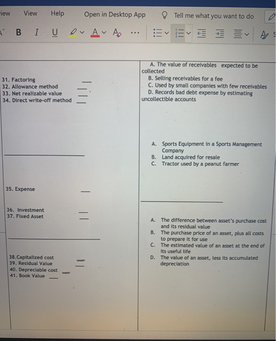  iew A B View Help Open in Desktop App Tell me