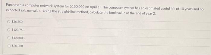  answer both a and b please! Purchased a computer network system