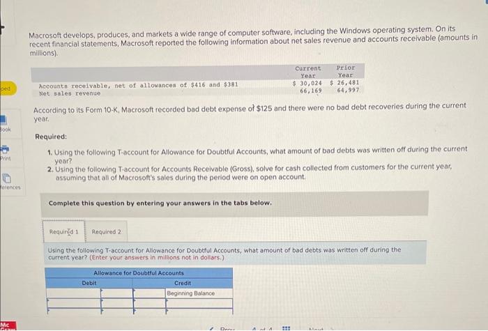 computer software, including the Windows operating system. On its recent financlal statements,