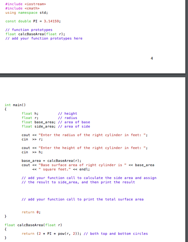 Add the missing code using the necessary C-string functions and operations #include