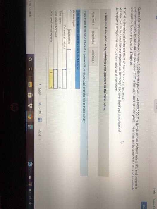  Help Save Che Quatro Co issues bonds dated January 1 2019,