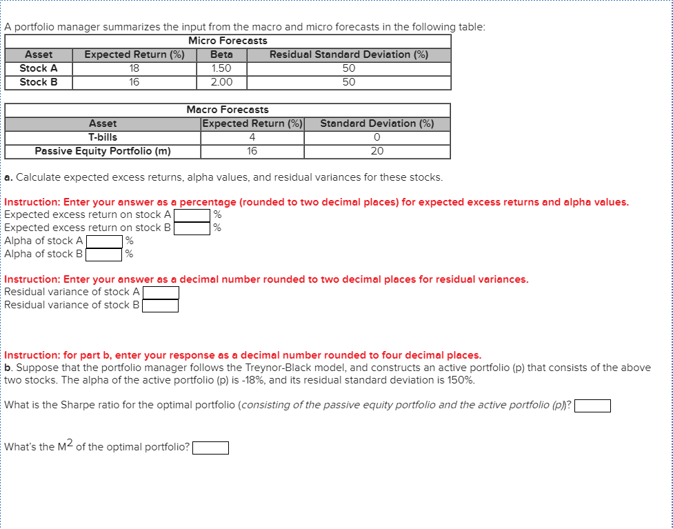  A portfolio manager summarizes the input from the macro and micro