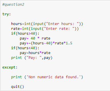  Python: Rewrite your pay computation with 1.5 times for overtime and