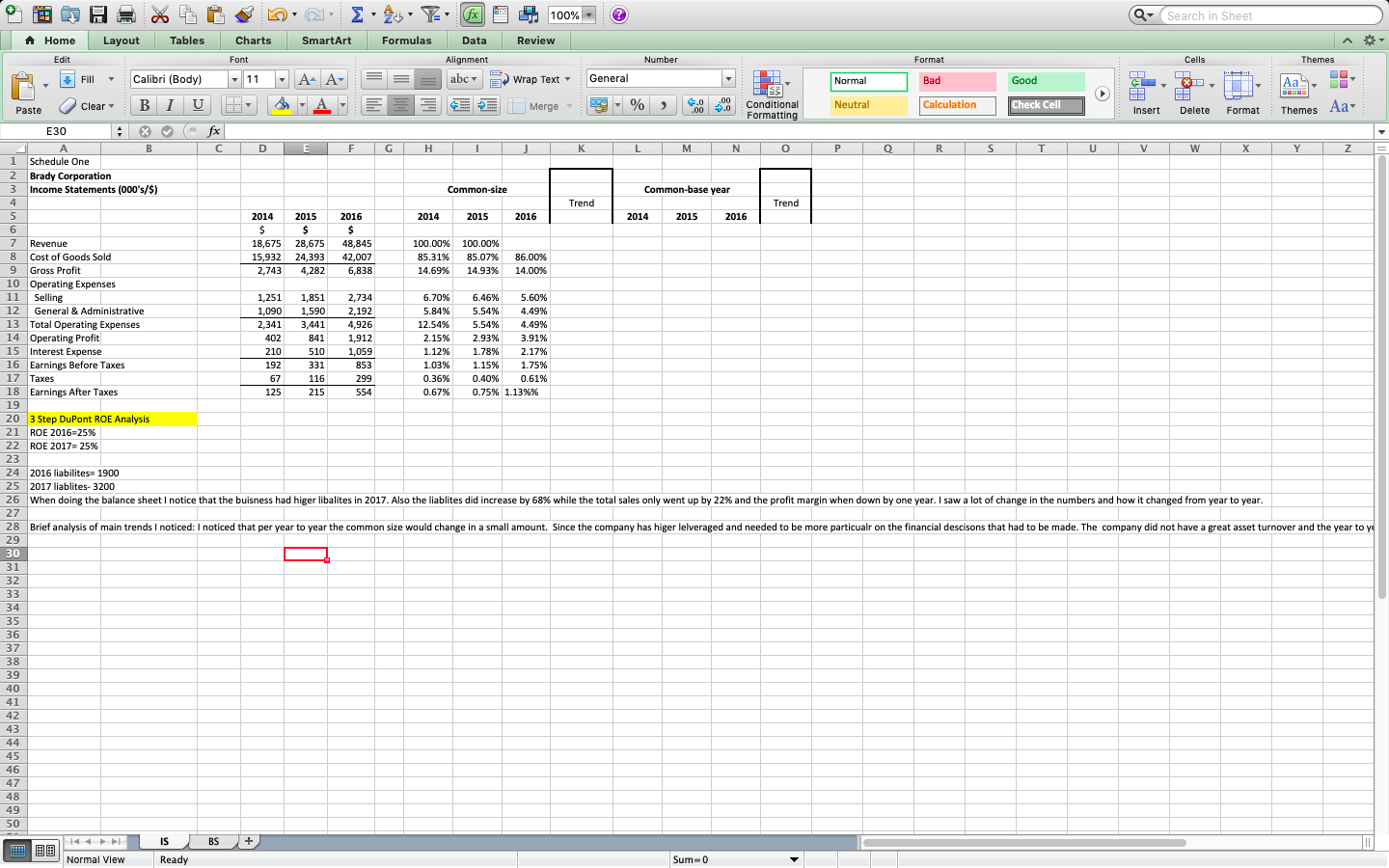 I need the common based year calcualted. abc H .0 Check cell