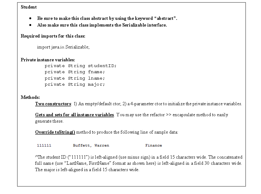 This exercise is open-resources (book, class programs, internet lookup). Your Task In