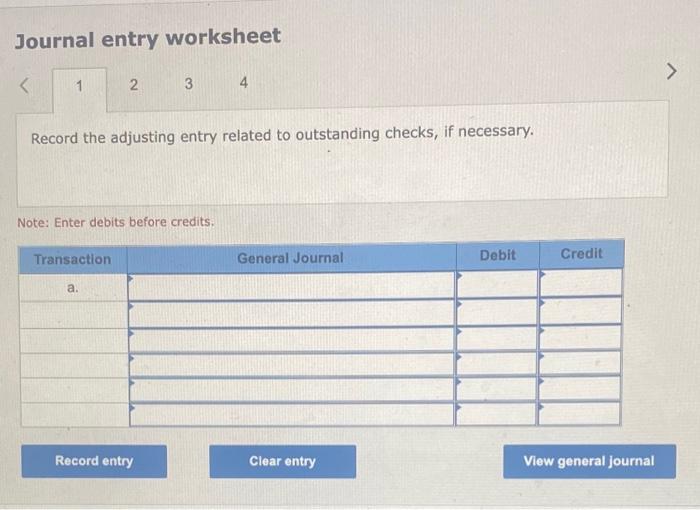 an $12,157 debit balance and its bank statement shows, $12,287 on deposit