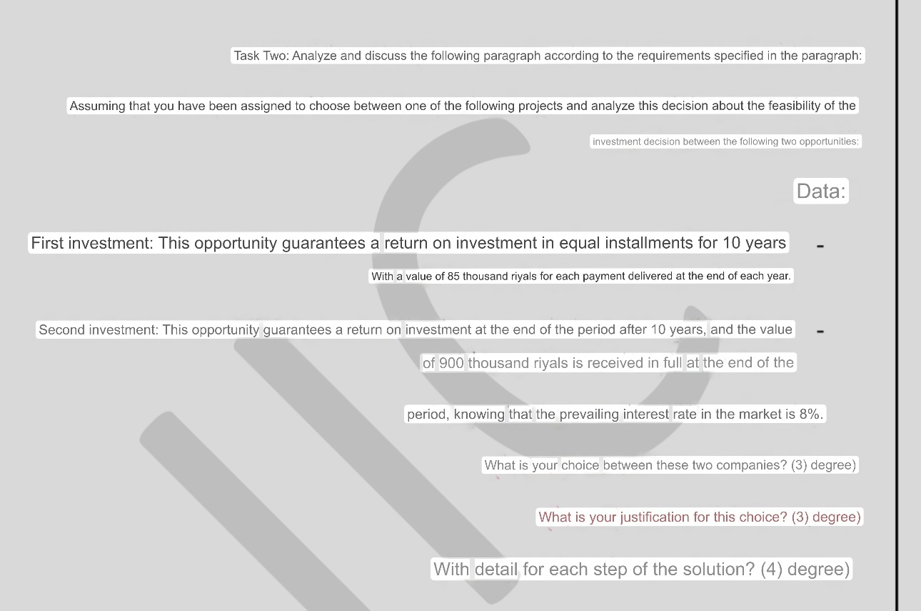  Task Two: Analyze and discuss the following paragraph according to the