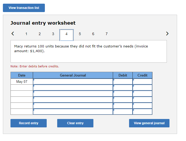 of inventory for the period on May 3 for 2,000 units at