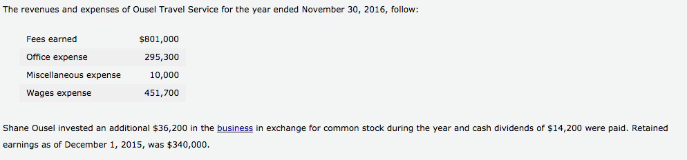 Wages expense 4 Office expense S Miscellaneous expense 6 Total expenses 7
