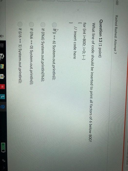 of an array called b? ngth: 1:00:00 Rashed Rashed: Attempt 7 1: