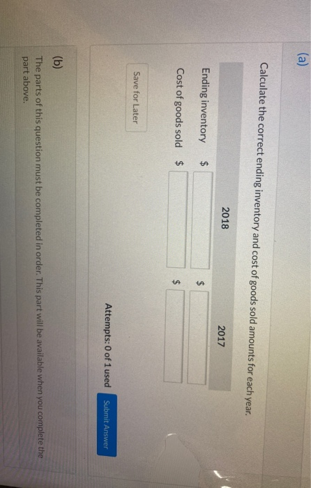 Support Novak Hardware Limited reported the following amounts for its cost of