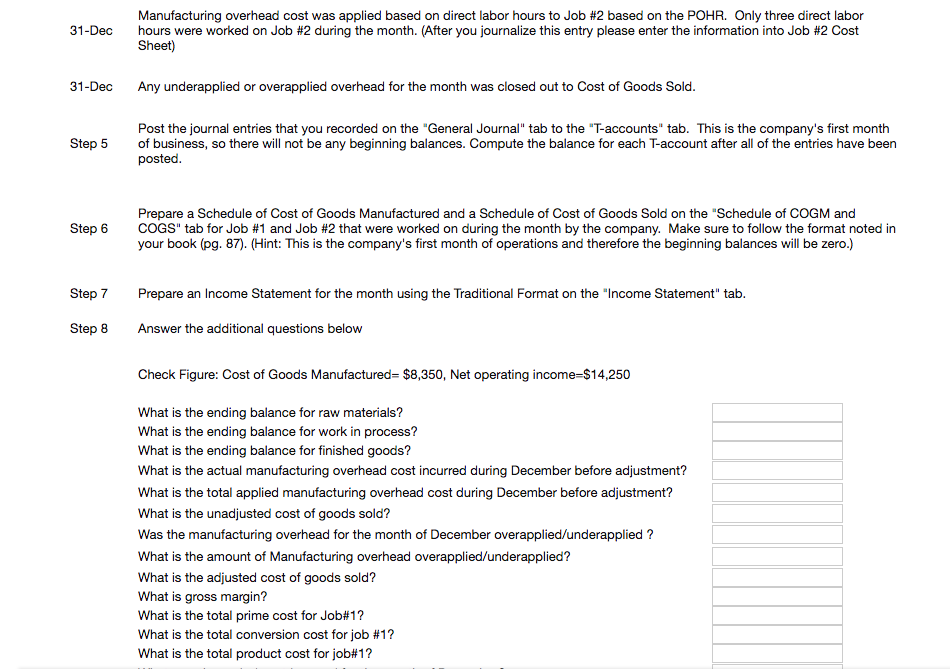 tables. Each table is specially customized for the customer. This month, you