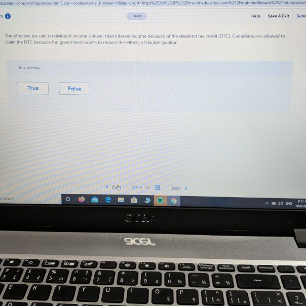 ducation.com/ext/map/index.html?con=con&external browser=0&launch Url=https%253A%252F%252Fimsmheducation.com%252Fmghmiddleware%252Fmheproduct mm Saved Help Save & Exit Sub The