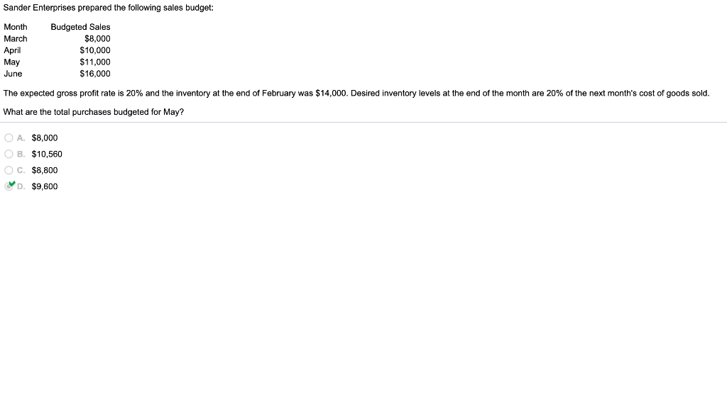 please explain how to arrive at the correct answer of 9600. thanks