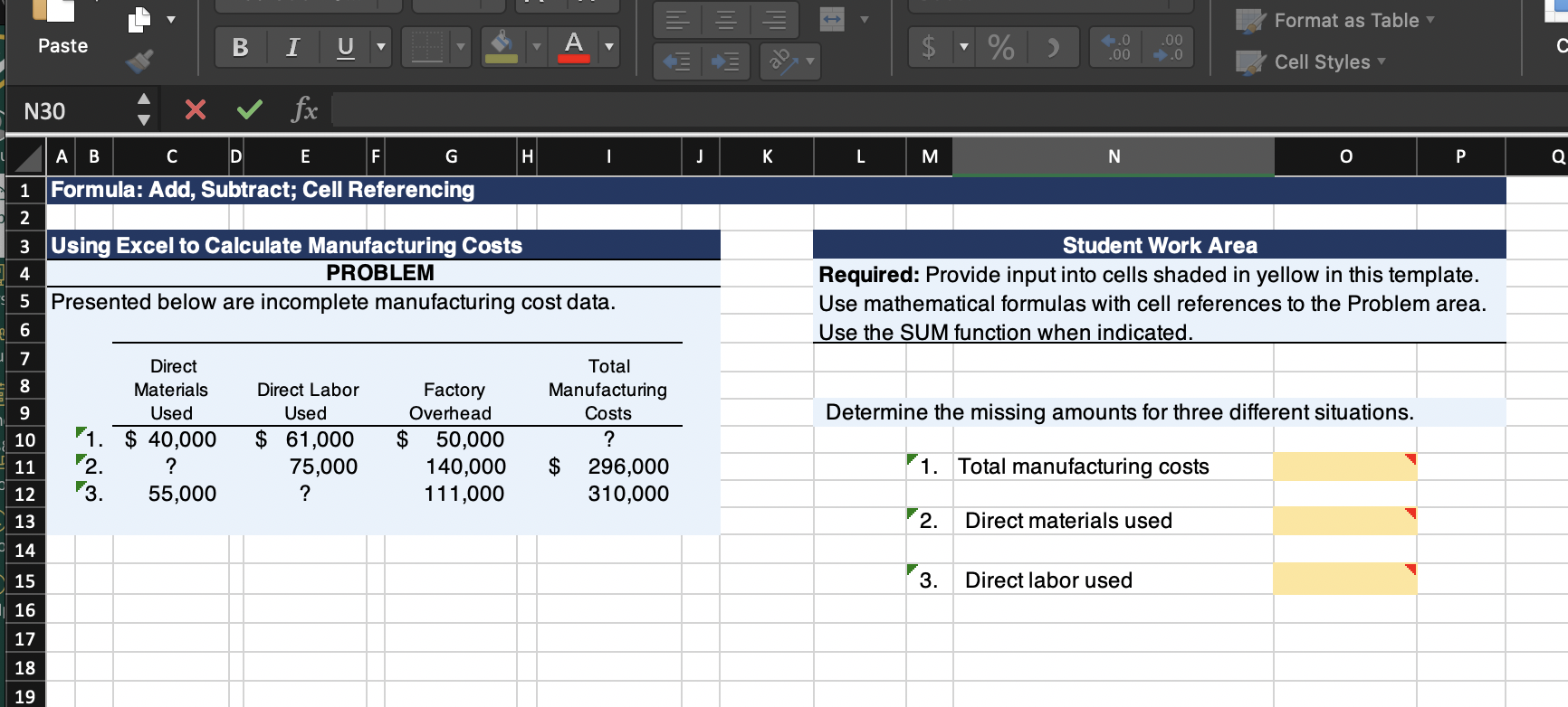  Format as Table Paste BI U A % ) 6.0 .00
