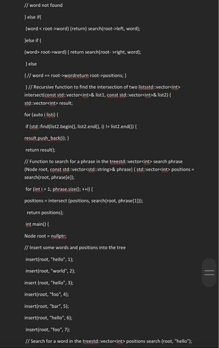  can you correct the coding for c++? // word not found