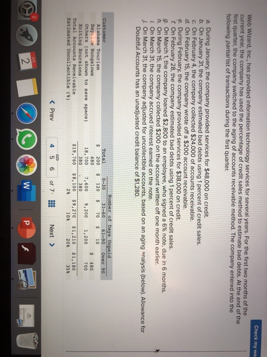  N Check my wo Web Wizard, Inc., has provided information technology