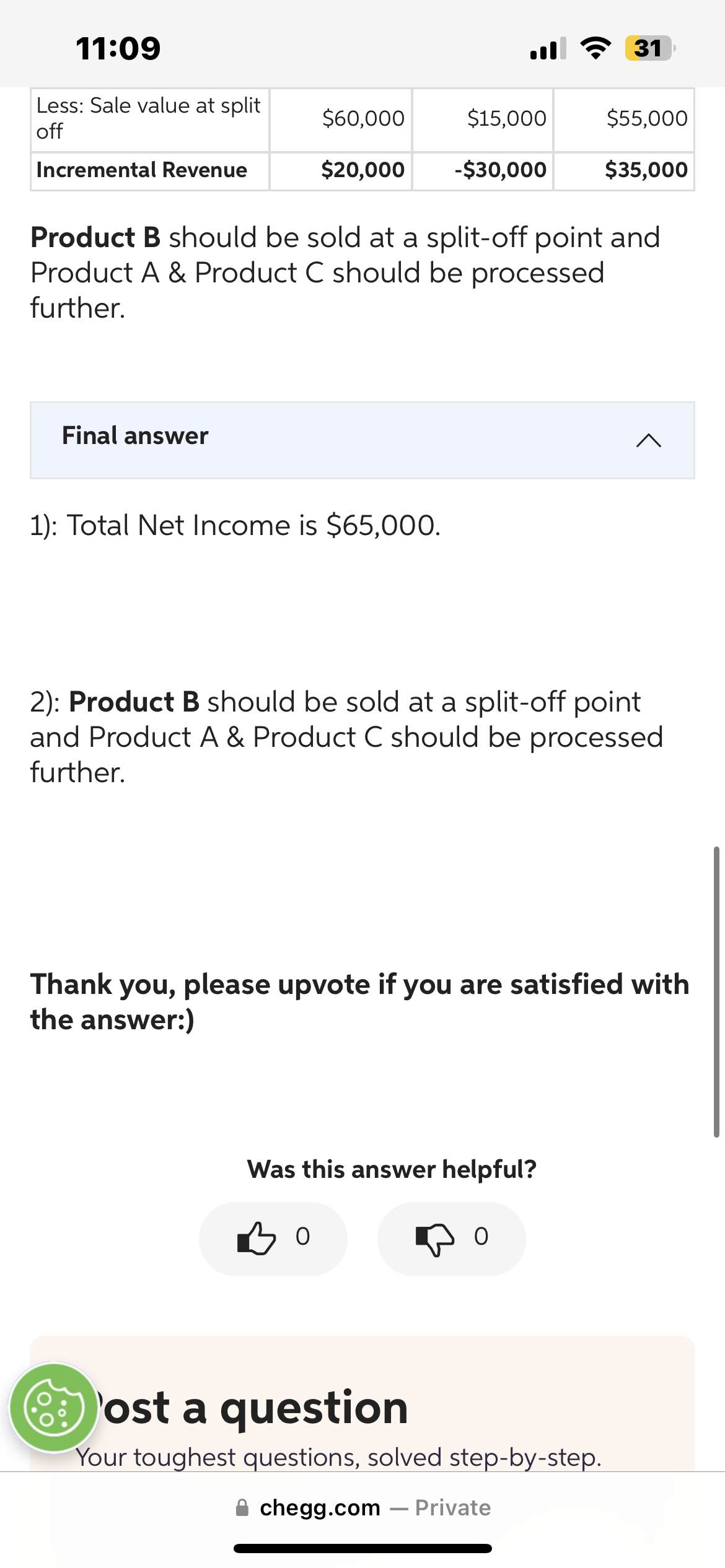 I did not know if you all needed part 1 to solve