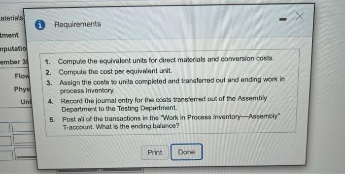  aterials * Requirements tment nputatio ember 31 Flow Phys Uni 1.