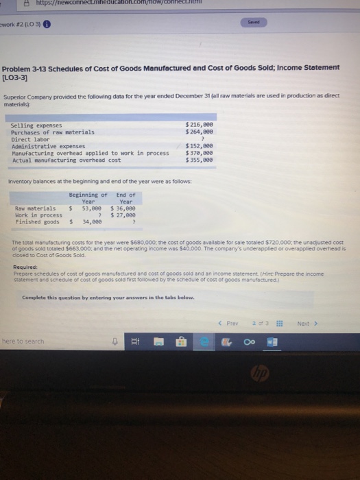  Please help me with all three parts! a httpsewconnect mheducaon.comnowconrecthun work