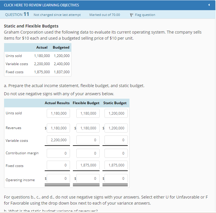  CLICK HERE TO REVIEW LEARNING OBJECTIVES QUESTION 11 Not changed since