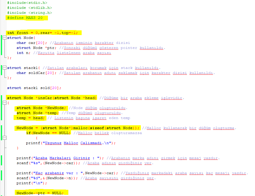  This is a C Programming sample project from the data structures