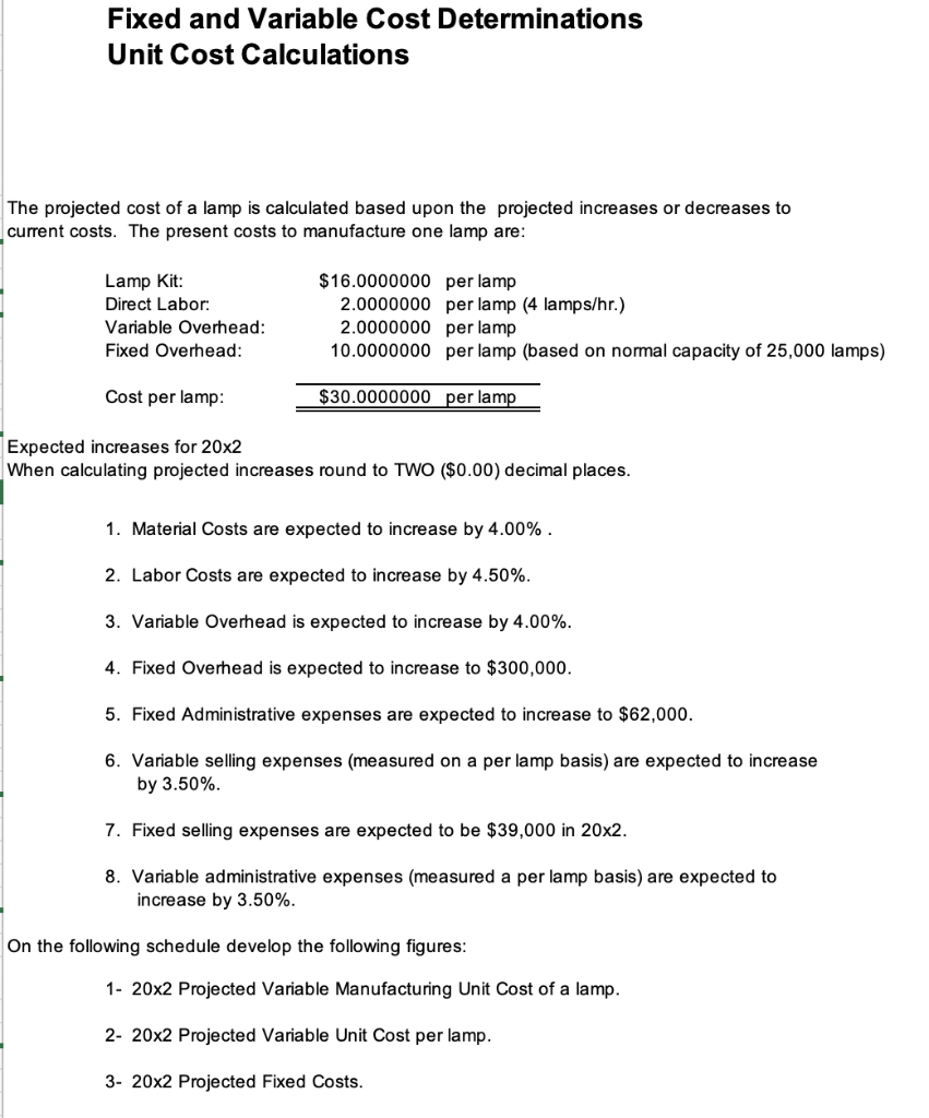 all necessary info I See The Light Projected Income Statement For the
