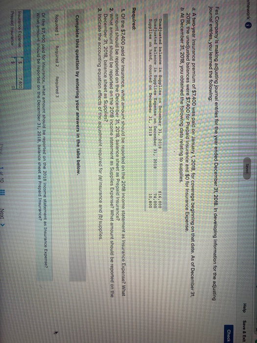  omework Saved Help Save & Exit Check Fes Company is making