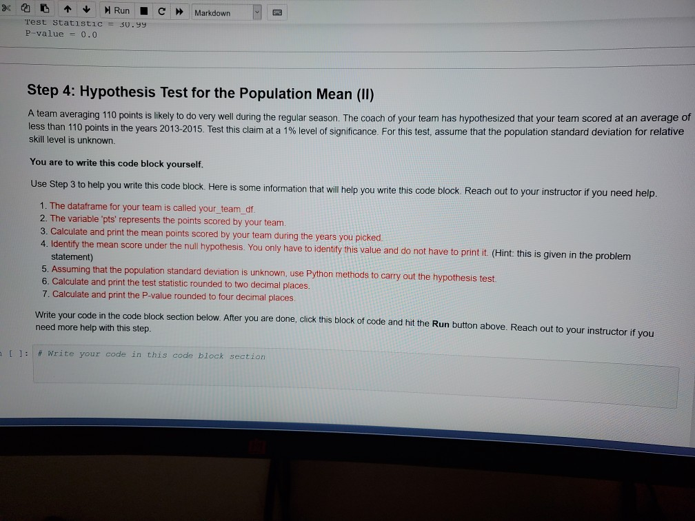 to complete step 4 File Edit Not Trusted Python Help + x