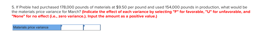 labor: 3 hours at $12 per hour Variable overhead: 3 hours at