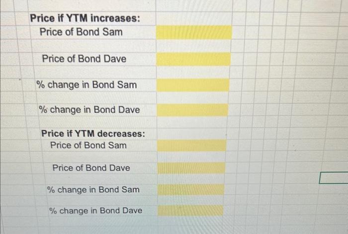 has 3 years to maturity, whereas Bond Dave has 20 years to