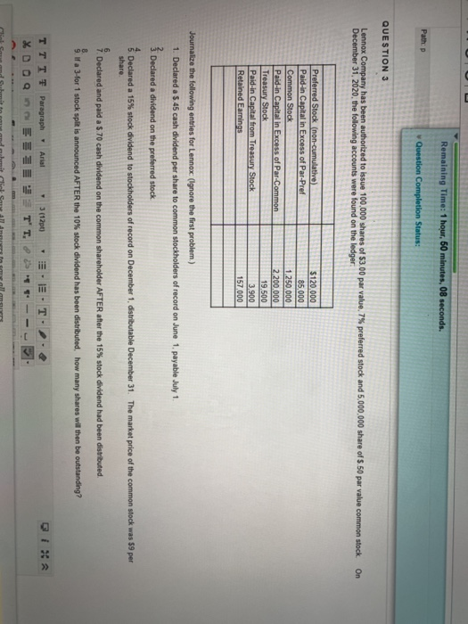 Company has been authorized to issue 100,000 shares of $3.00 par value,