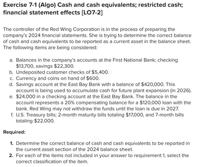 this is one problem ! Required: 1. Determine the correct balance of
