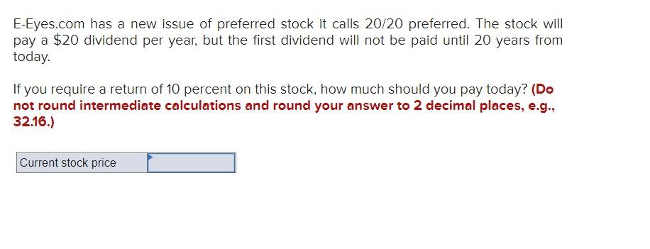 PLEASE ANSWER THE FOLLOWING QUESTION ASAP.... E-Eyes.com has a new issue of