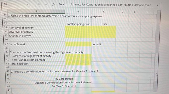 is a mixed cost. Units shipped and the related shipping cost over